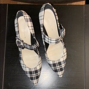 NWOT Marc Fisher Carney Plaid Women's Heels